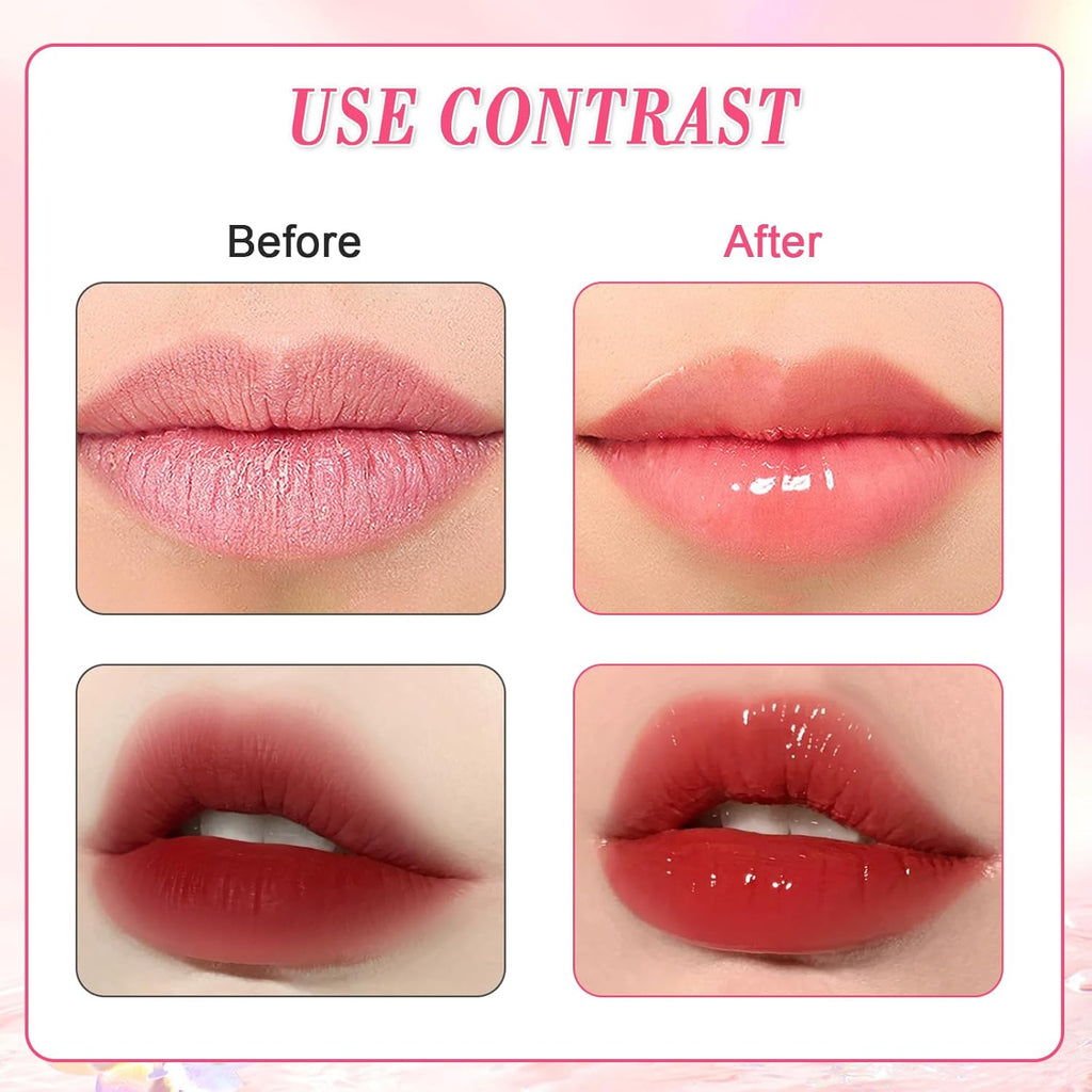 AOGALIANI Moisturizing Lip Oil Collection – Honey Milk & Peach Oolong