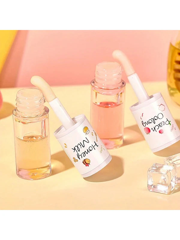AOGALIANI Moisturizing Lip Oil Collection – Honey Milk & Peach Oolong